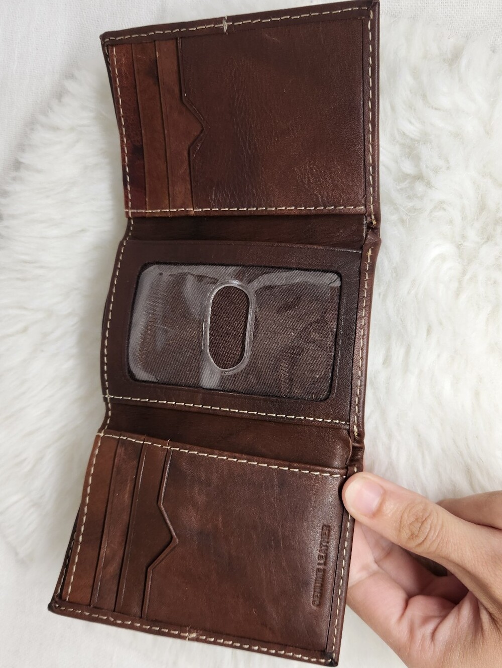 Wilson's Leather Mens Trifold Pocket Wallet - Picture 4 of 6